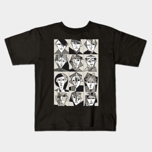 Cubist Portraits Kids T-Shirt